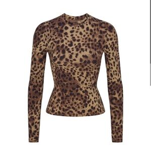 DOLCE&GABBANA X SKIMS
COTTON JERSEY LONG SLEEVE T-SHIRT